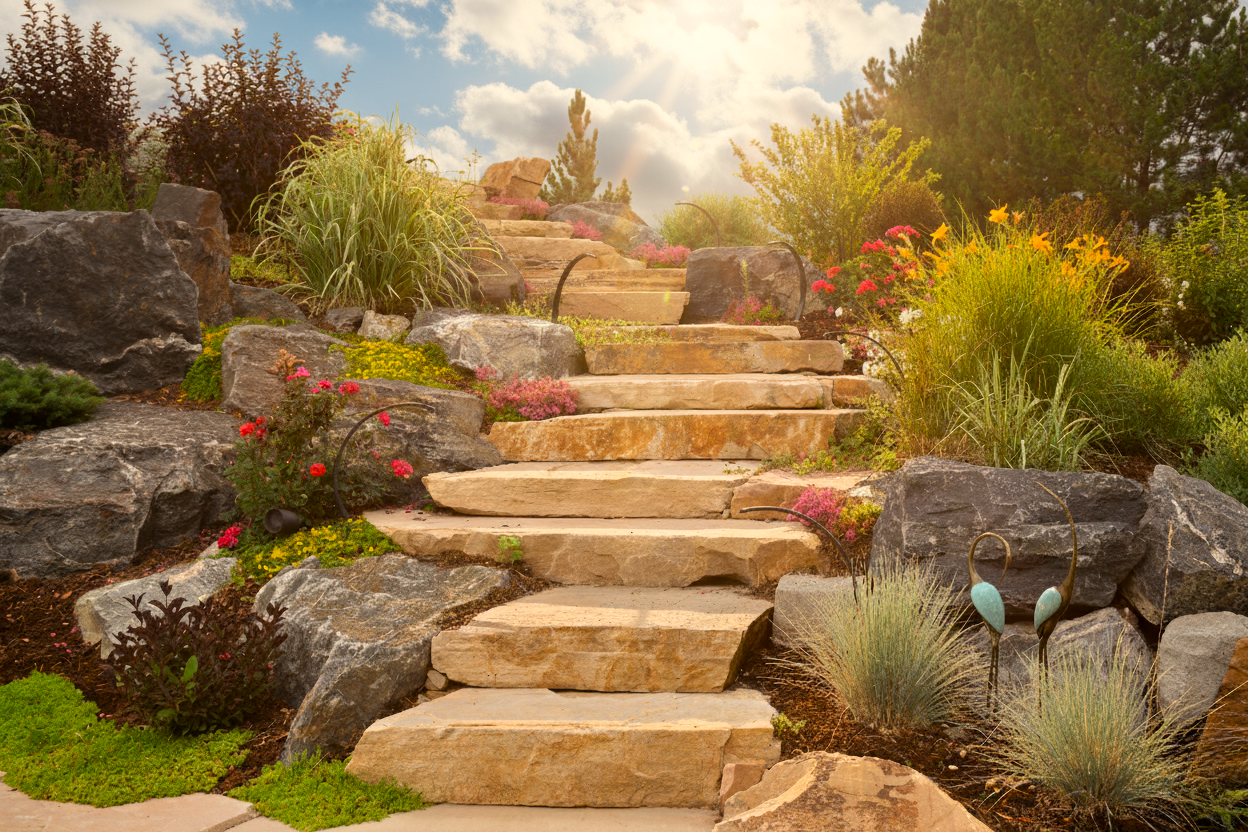 Brown Stone Steps